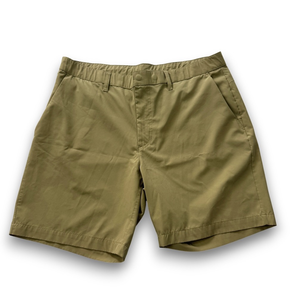 Fabletics Mens One Short Tan Khaki Stretch Golf Activewear XL SO2252184-3487-150